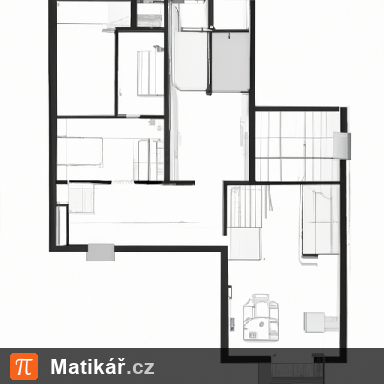 Matematická úloha – Rozloha pokoje na plánku