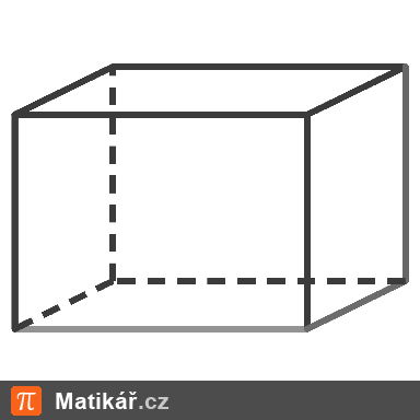 Matematická úloha – Povrch a objem kvádru