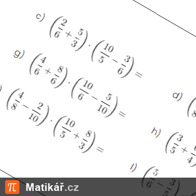 Matematická úloha – Počítání se zlomky